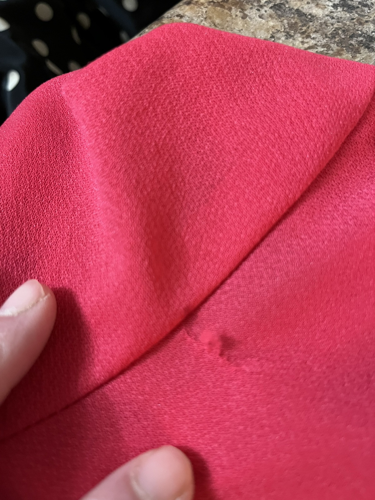 VTG TRENDS BY JERRIE LURIE Flounce Elastic Waist Dress. Tie Large Fuscia Ruffle