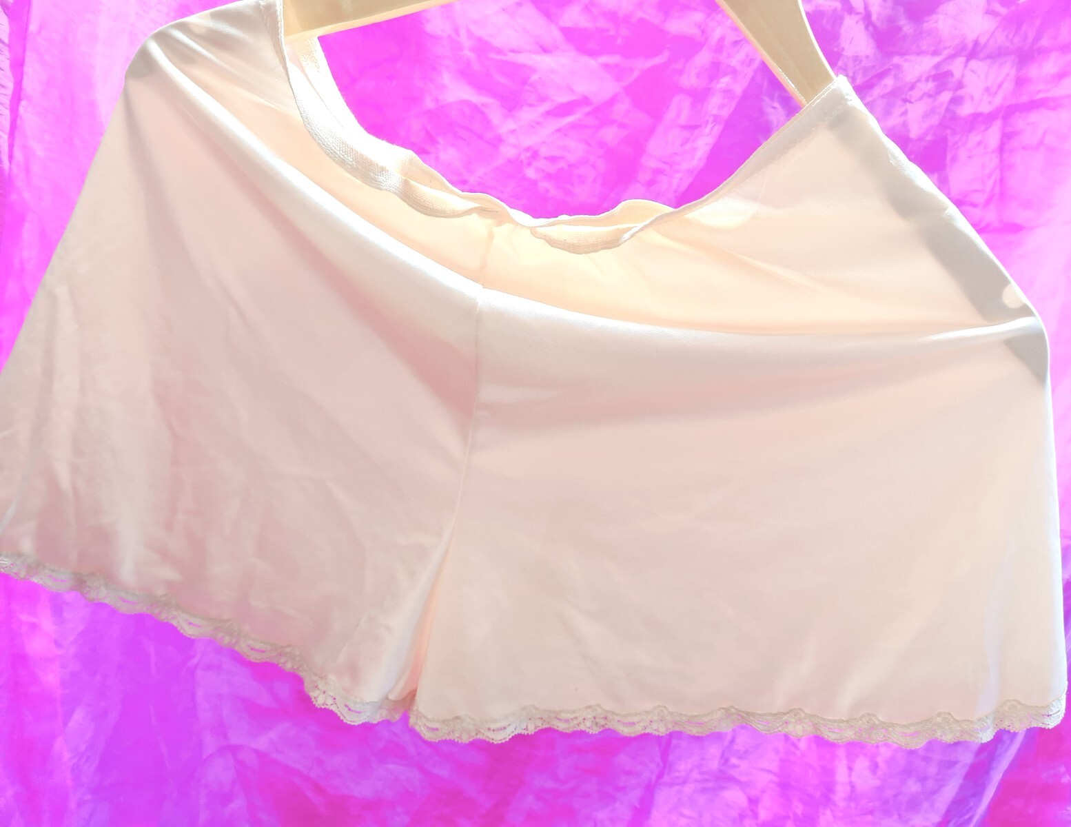 Vtg~Vanity Fair sz 30 Pantie LACE Nylon Breif Second Skin Blush