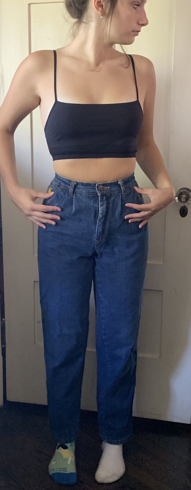 Vintage Gloria Vanderbilt Murjani Jeans PAINTER PANTS High Waist Juniors Size 3