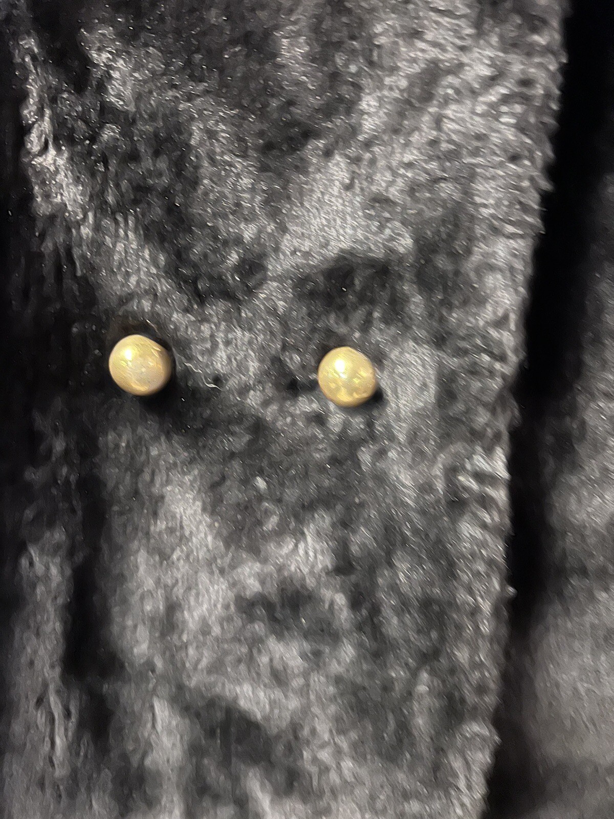 Vtg JR Bazaar Sears Dark Brown Faux Fur Mid-Length Lined Winter Coat Size 7