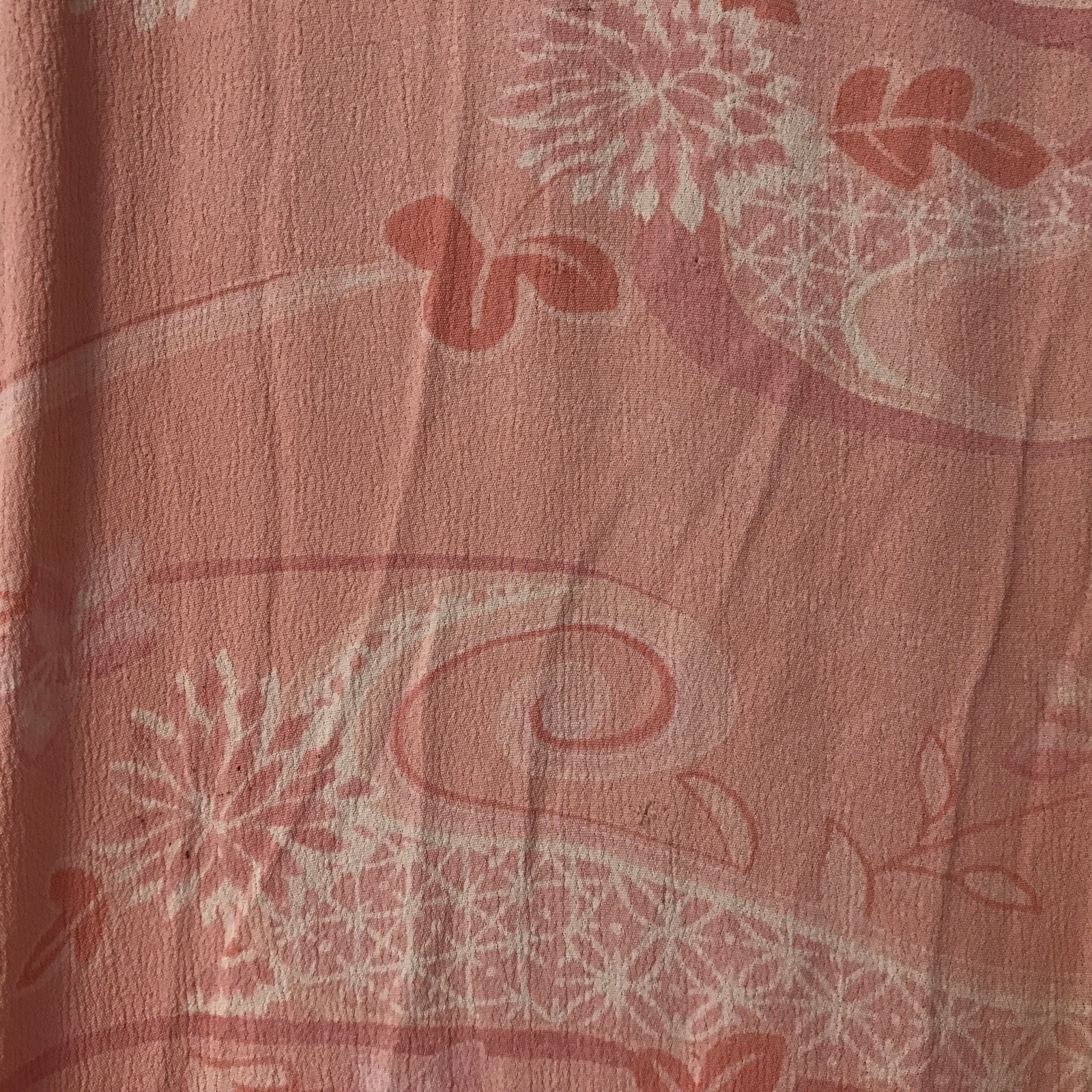 April Cornell Vintage Asian Inspired Pink Dress Size S 90s Garden Party Romantic