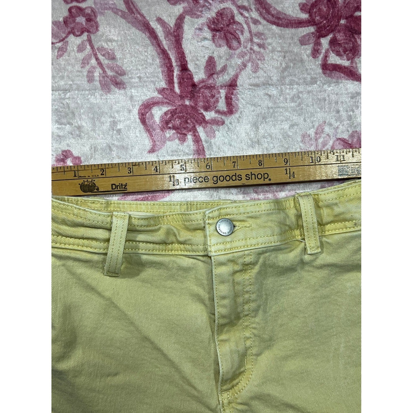 Universal Thread Yellow High Waist Denim Sailor Shorts