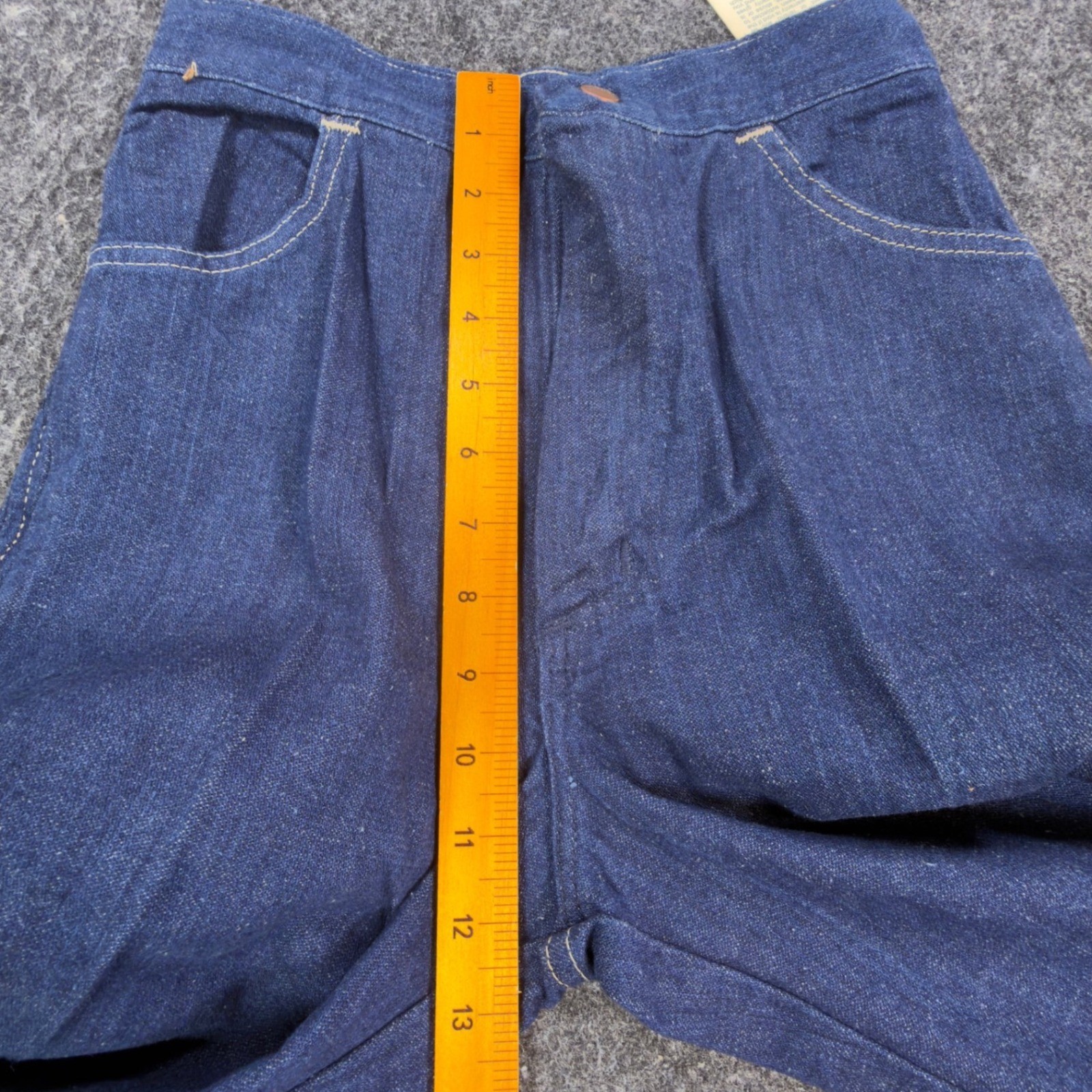 Maverick Vintage 70s Flare Jeans Juniors 9 Blue Cotton NWT Deadstock Made in USA