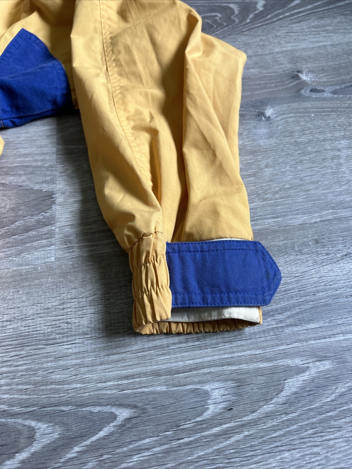 VTG ~ 1980s ~ McGregor Anti-Breeze Yellow & Blue Bomber Style Windbreaker Sz. S