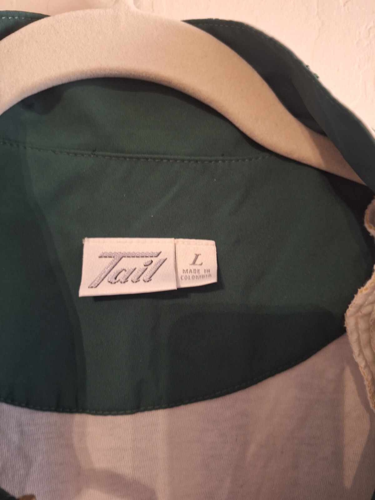 Vtg Bomber Jacket Tennis Pickle Ball Polyester Large Tail Racket