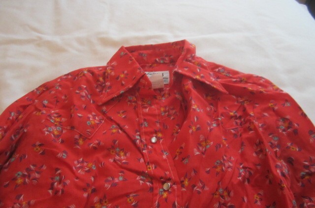 Vintage Women’s Size 32 Lady DJ Dickson Jenkins Red Western Shirt