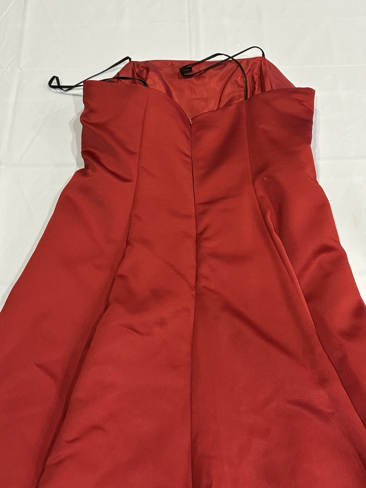 Michaelangelo Prom Dress Red/Maroon Maxi Strapless With Shawl Size-12