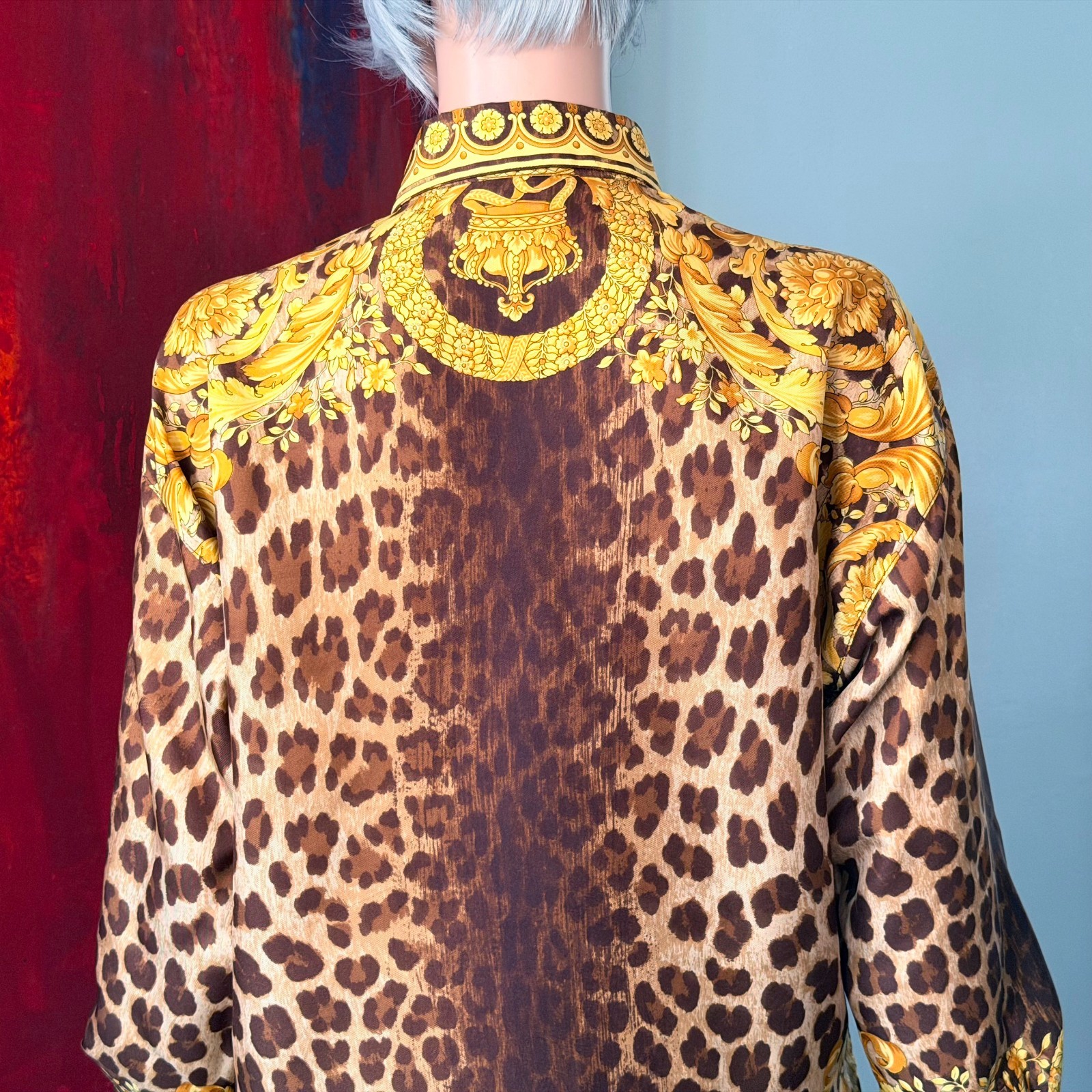 GIANNI VERSACE silk shirt Wild Baroque print from S/S 1992