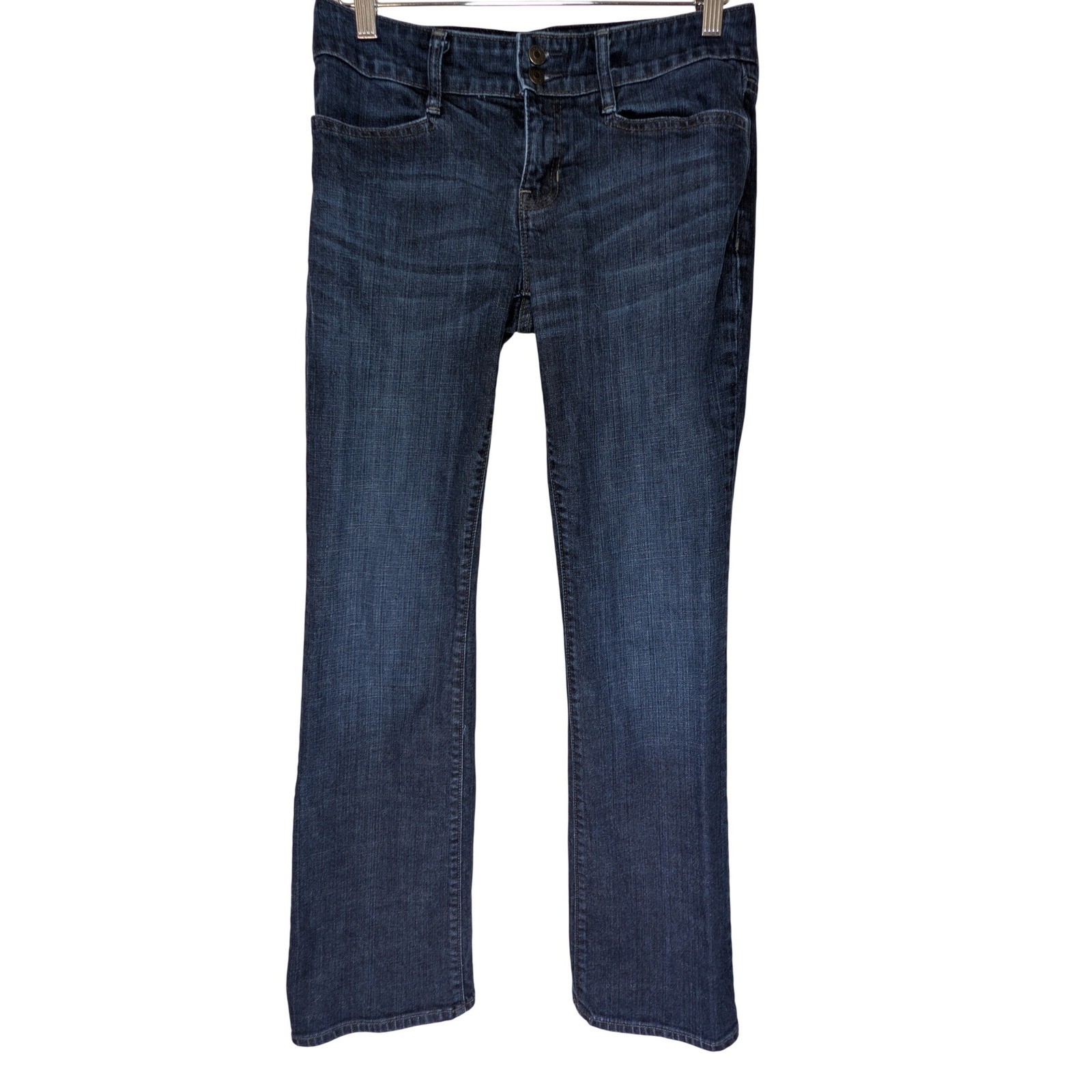 Vintage GAP Low Rise Curvy Bootcut Flare Jeans Womens 6L Blue Y2K Stretch Denim
