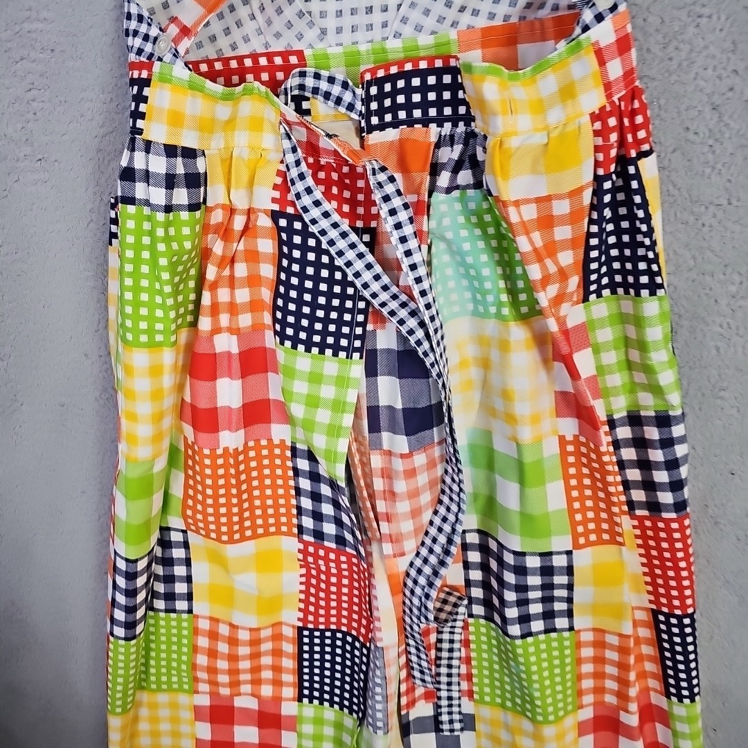 Vintage 60s 70s DESIGN HOUSE Patchwork Cottage Core Apron Jumper Maxi Dress