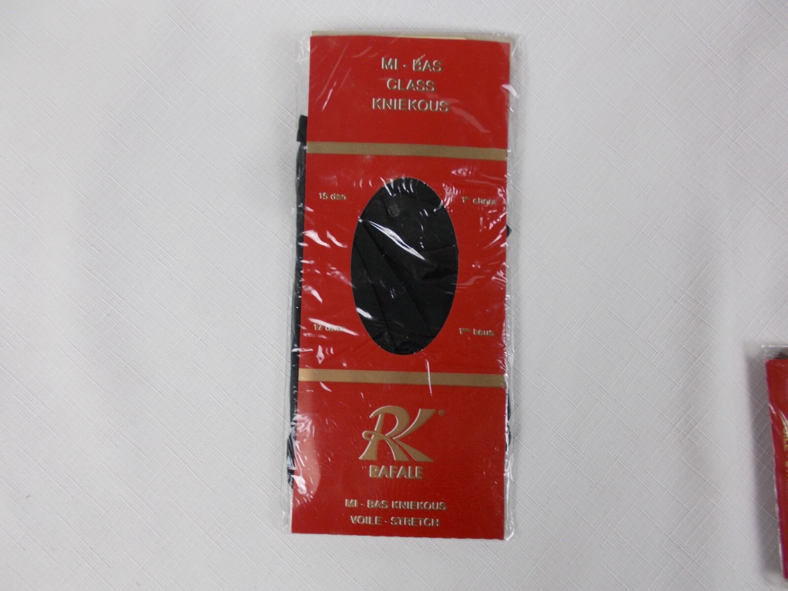 1980’s Rafale Italy pair Knee high hose socks stockings pair Black Cappuccino