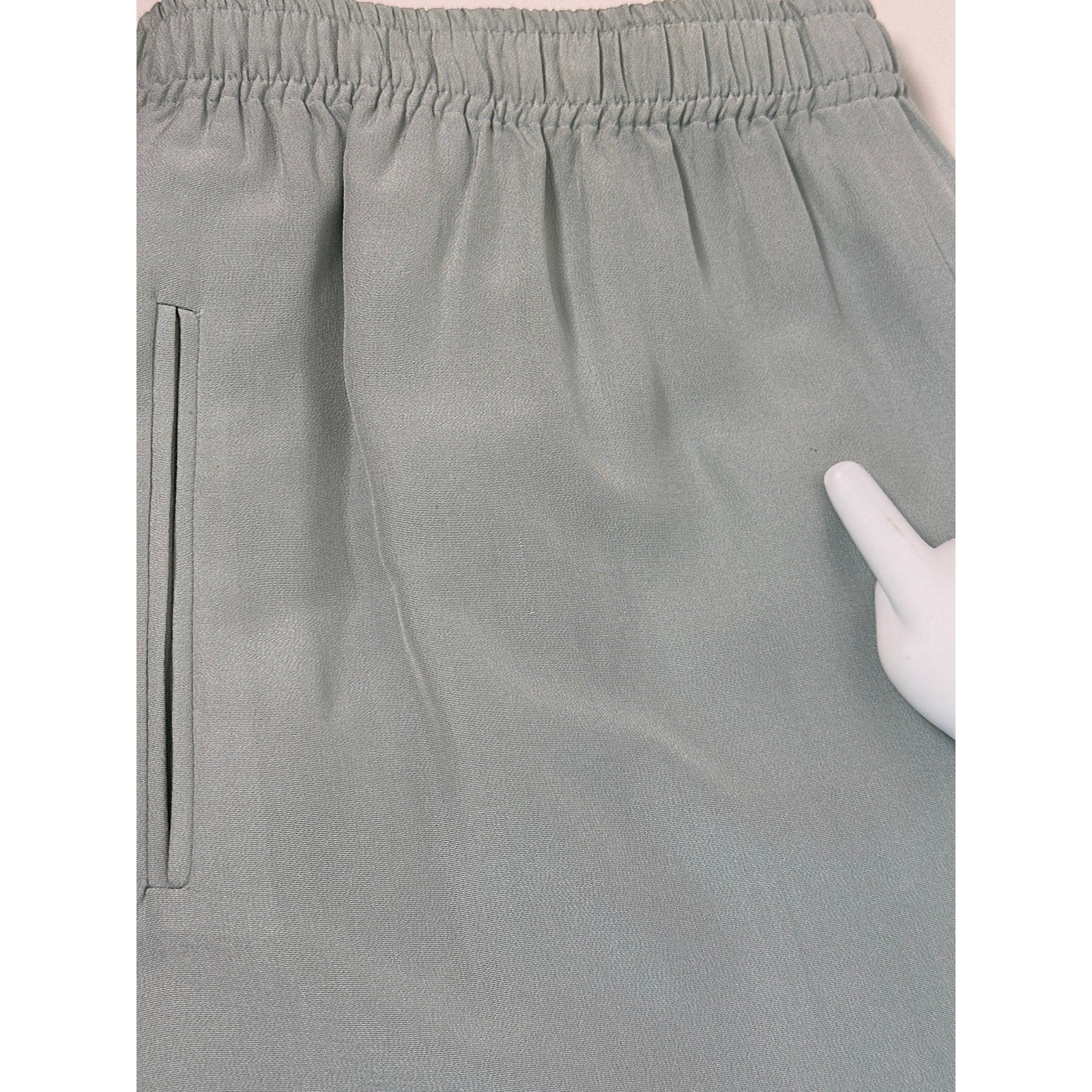 Vtg Adrienne Vittadini 100% Silk 2-Piece Tank & Shorts Set Seafoam | Sz S/M/L