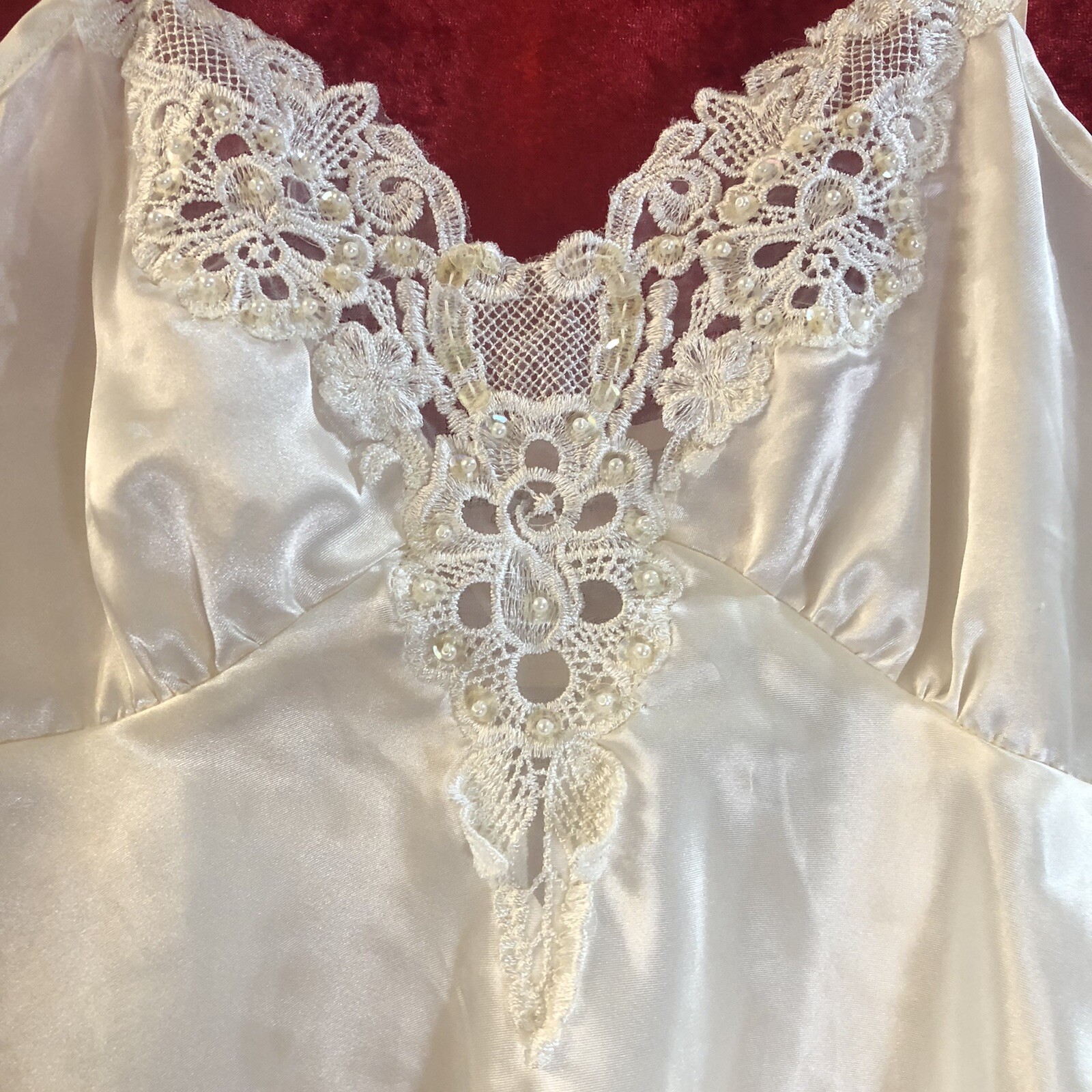 Intimo Amore Nightgown And Sheer Robe Vintage Size Small Ivory Negligee Chemise