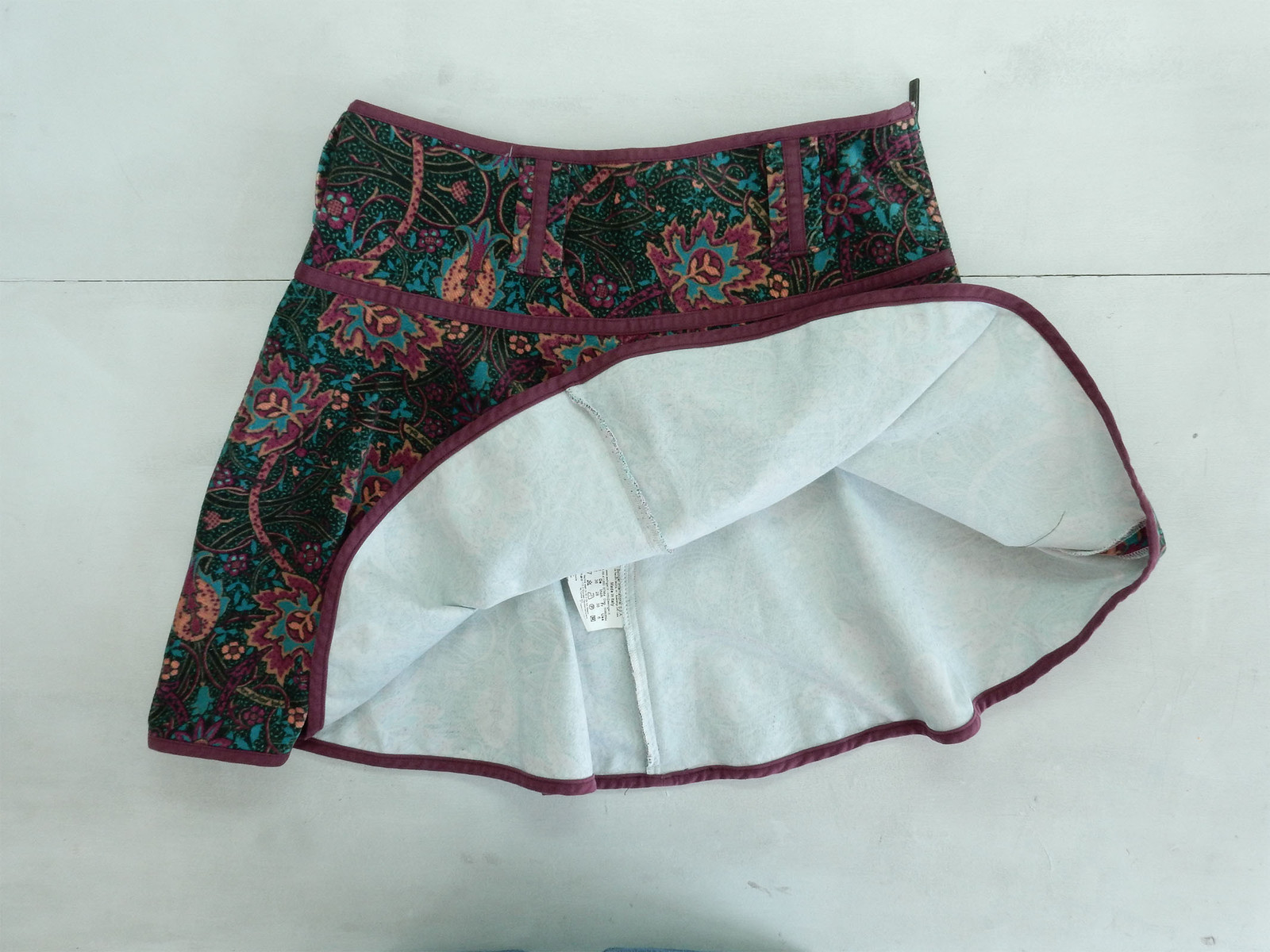 BYBLOS BLUE VINTAGE SKIRT SKIRT COTTON