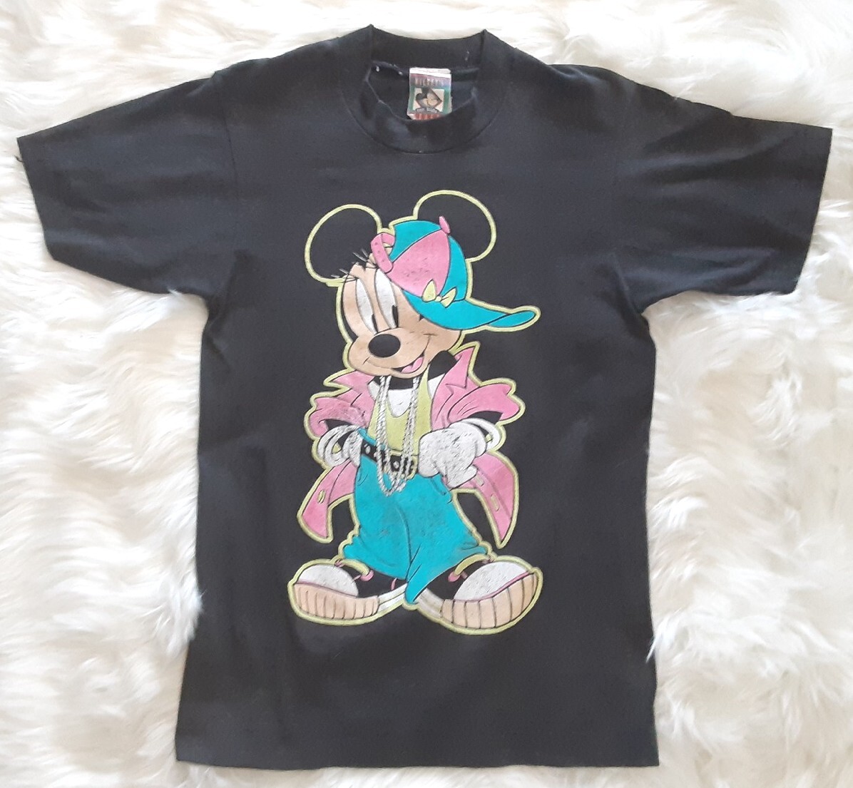 Vintage 90’s Disney Minnie Mouse T Shirt Single Stitch Hip Hop Made USA Large 14