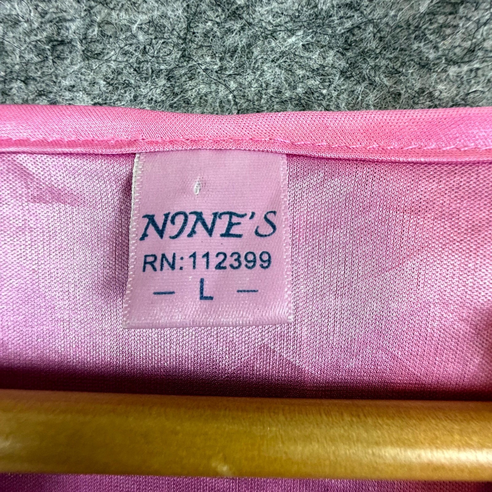 Vintage Nine’s Nightgown Womens Large Pink Satin Embroidered Lace Grandma Sexy