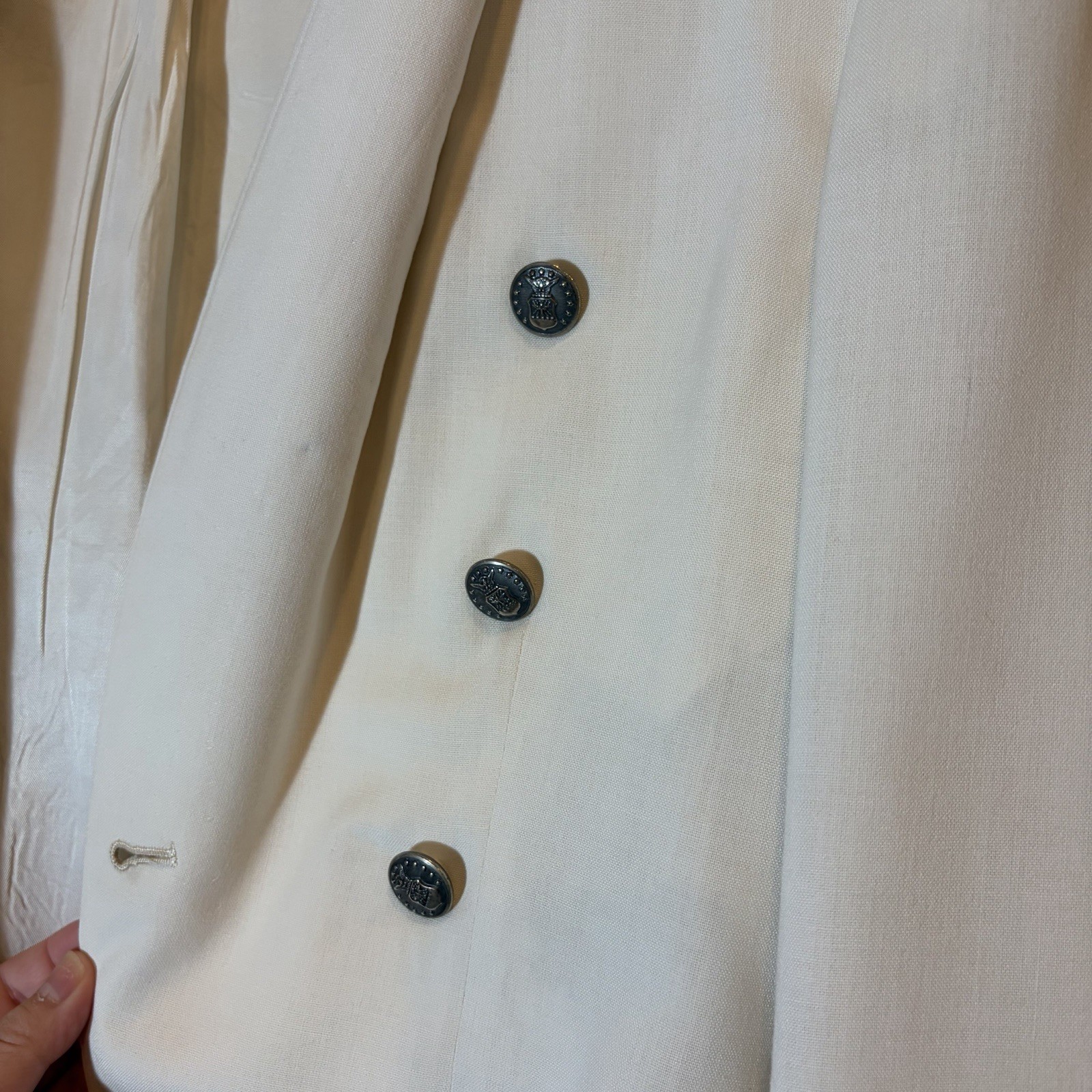 Vintage 1950s USAF U.S. Air Force Women’s White Formal Dress Jacket ARDC