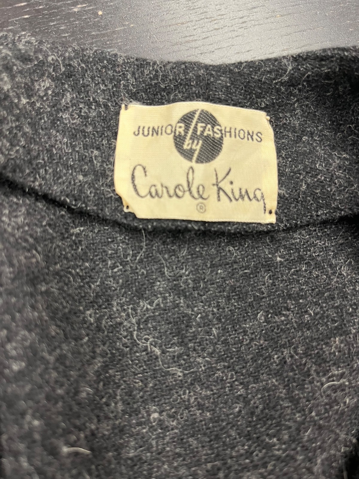 Vintage 1940s 1950s 2 PC David/Carole King Wool/Acrilan Dress Ensemble Bust 34