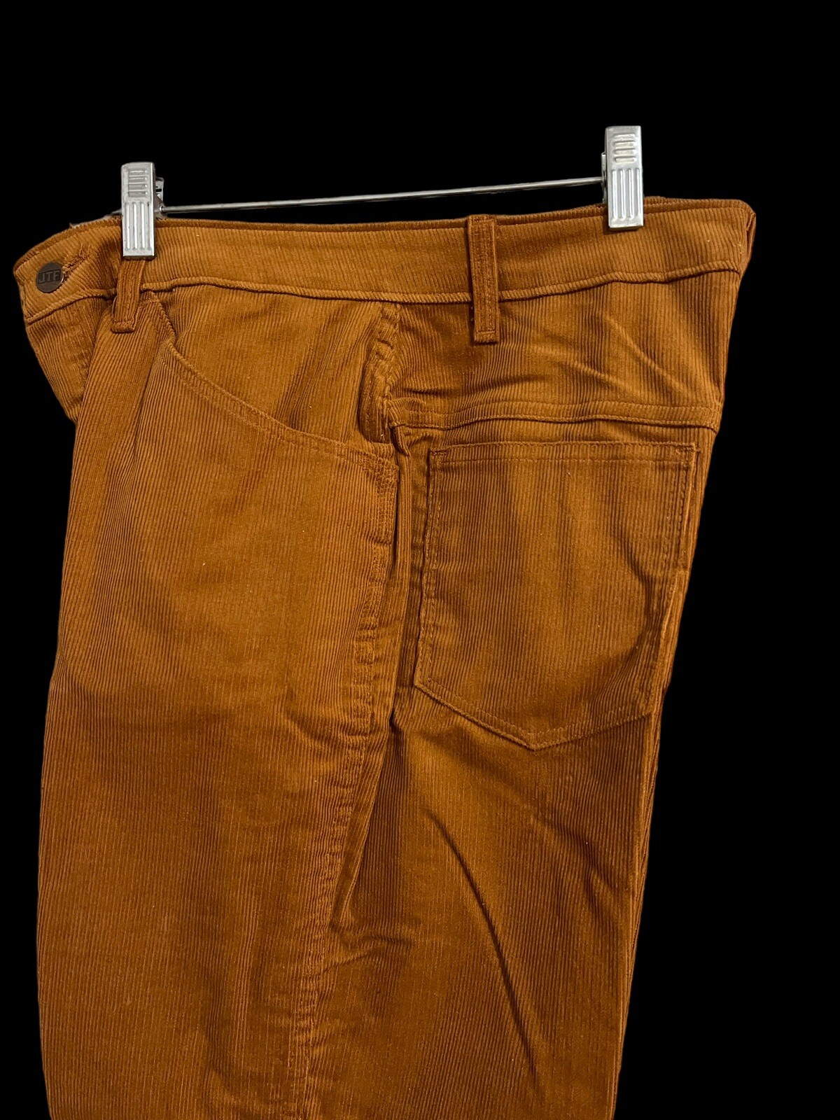 VTG 70s Sears Jeans That Fit Womens Sz 14 Corduroy Pants High Waist Straight Leg