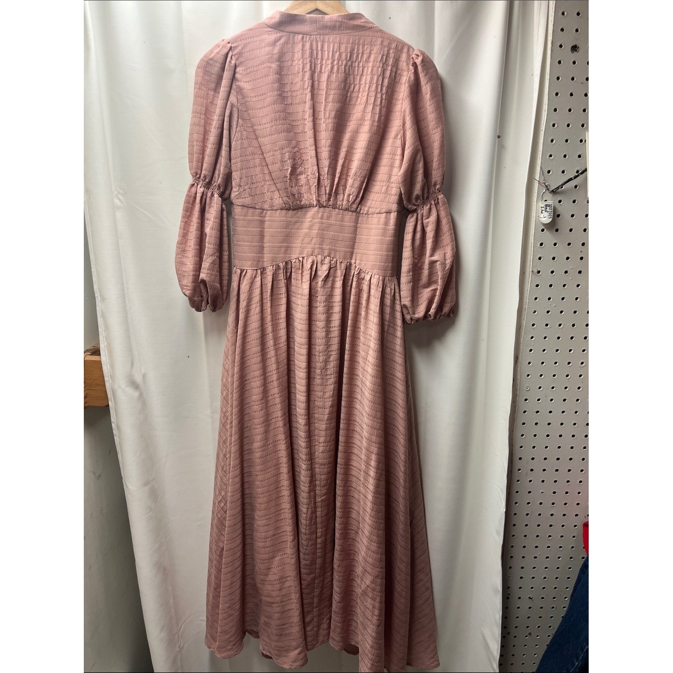 O.P.T Dusty Rose Pink Corset Cottage Renaissance Button Maxi Renfaire Dress- XS