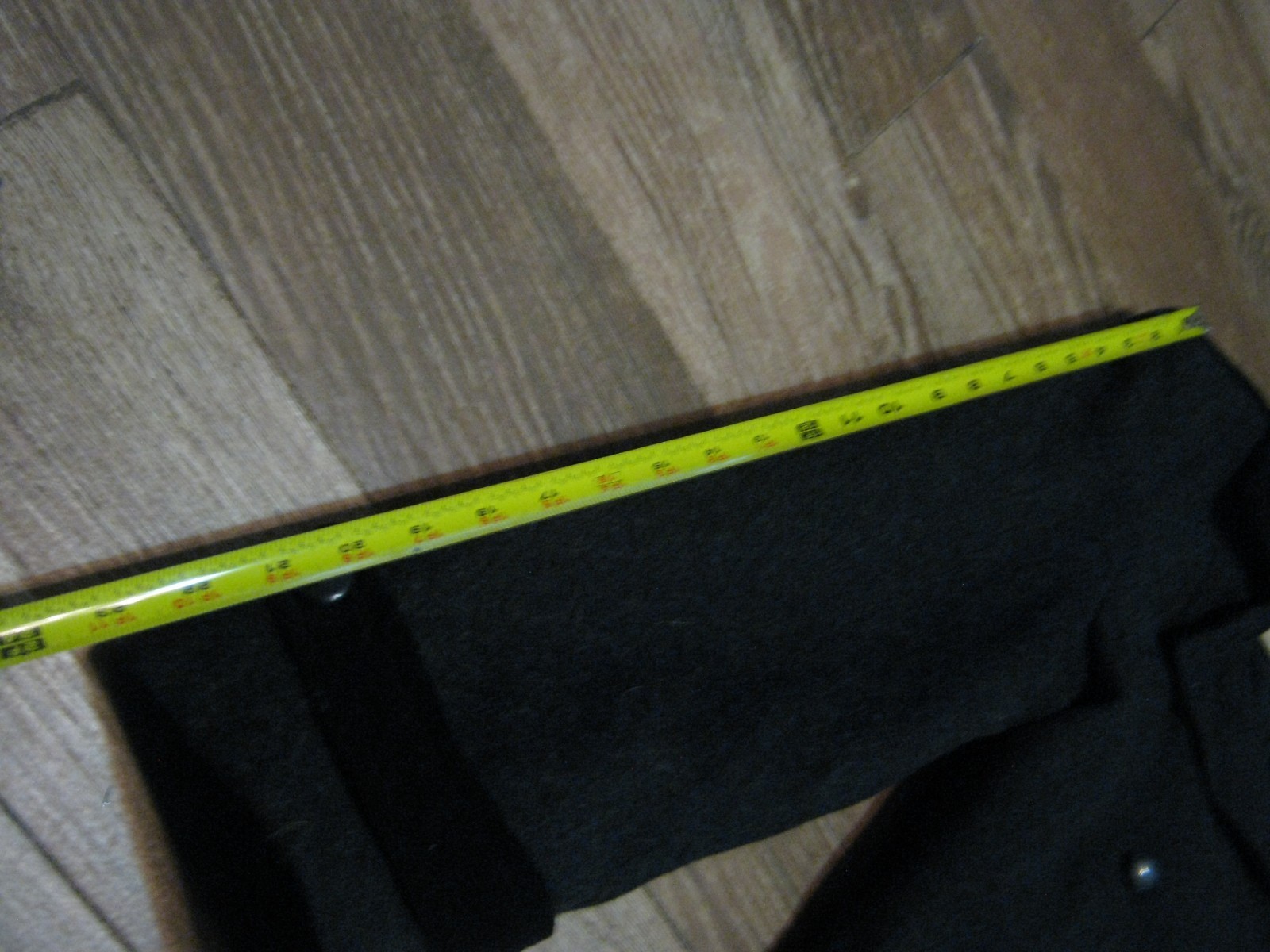 Vintage Size 14 Young Gallery Black Long Coat Wool Rayon Polyester Nylon