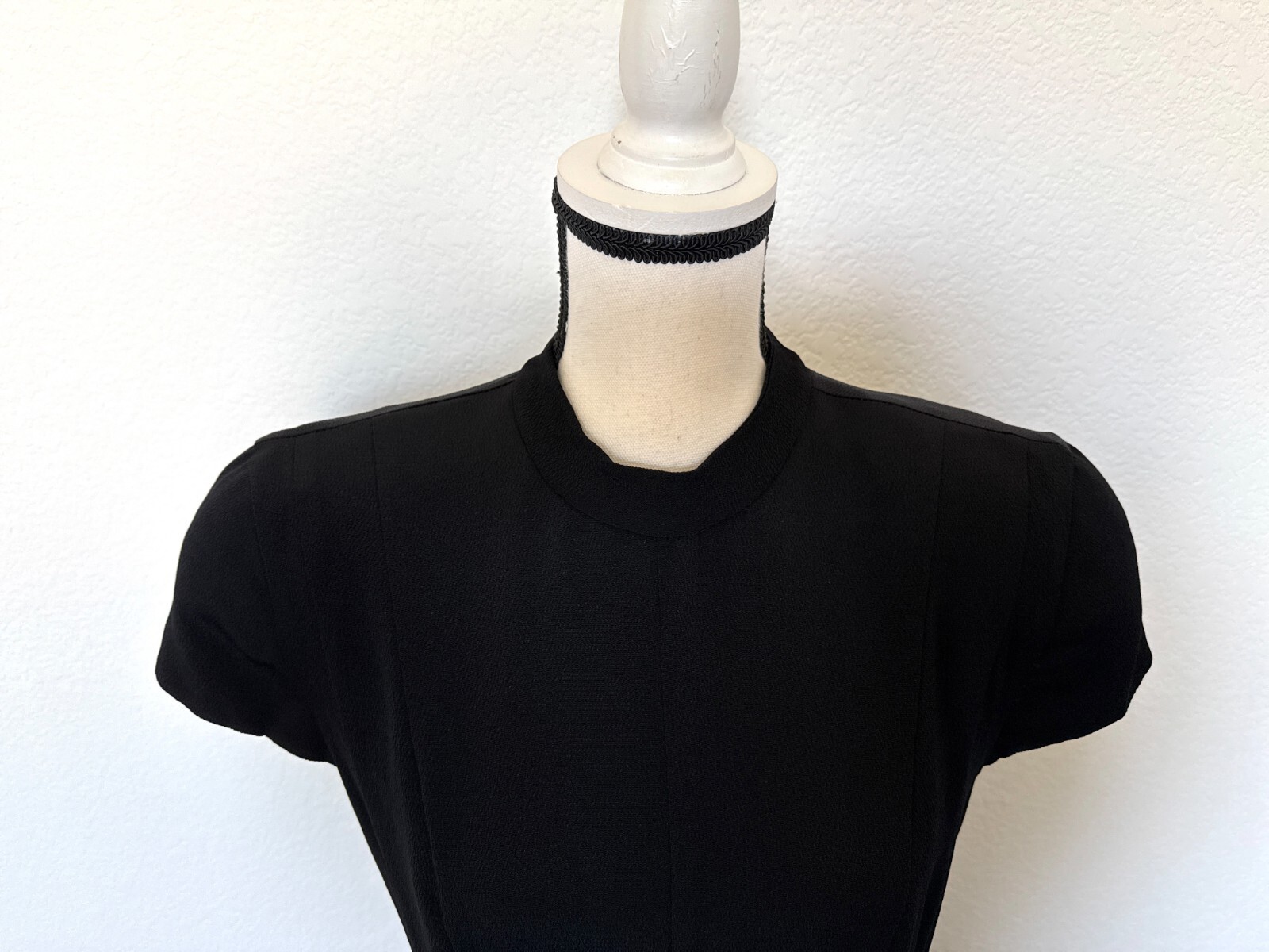 1980s Black Dress with Bare Back, 1990s LBD with Cap Sleeves and Cut Out Back