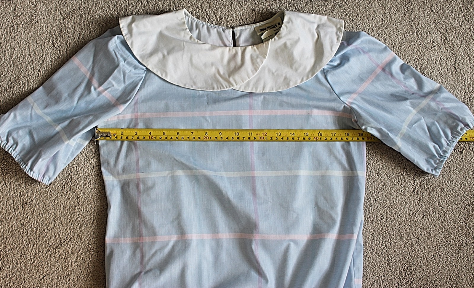 Vintage 80s You Babes II Fritzi – Mission Collar, Drop Waist Dress- Excellent, 9
