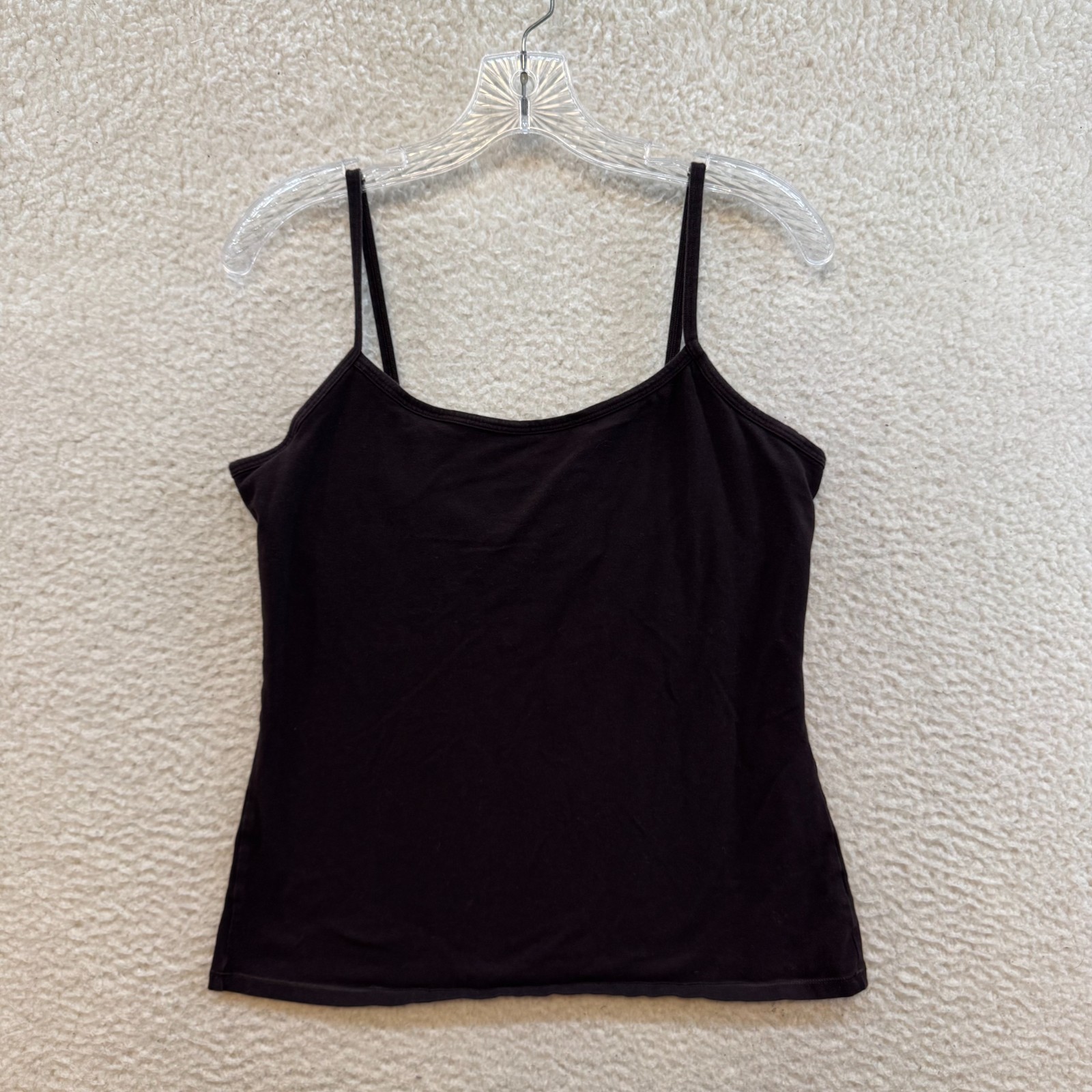 Y2K Vintage Victoria’s Secret Camisole Tank Top Large Brown Built-in-Bra Shelf