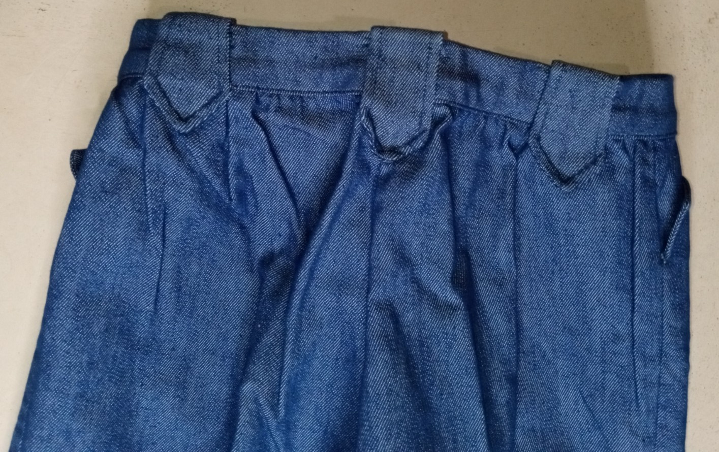 Vintage 50s 60s H Bar C Ranchwear Womens Blue High Rise Western Pants Zip USA