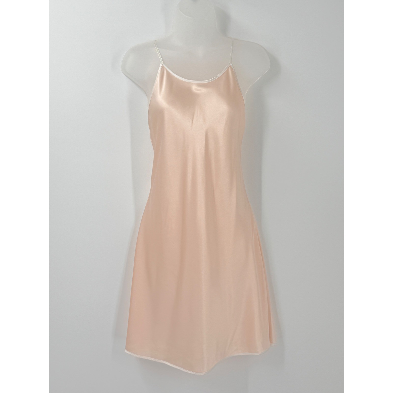 VTG 90s y2k Jones NY Slip Dress Satin sz M coquette pink balletcore fairycore