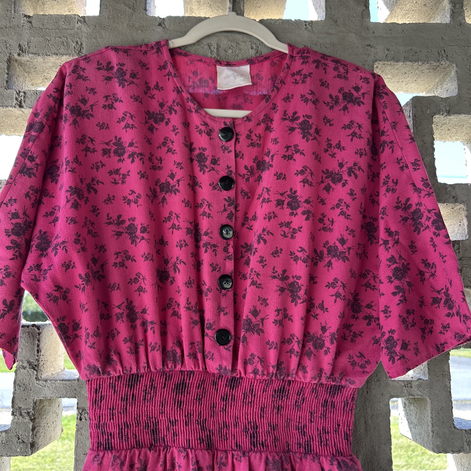 Vintage Robin Gayle Jumpsuit Pantsuit Cottage Core Women’s Sz 5 Made in USA 80s