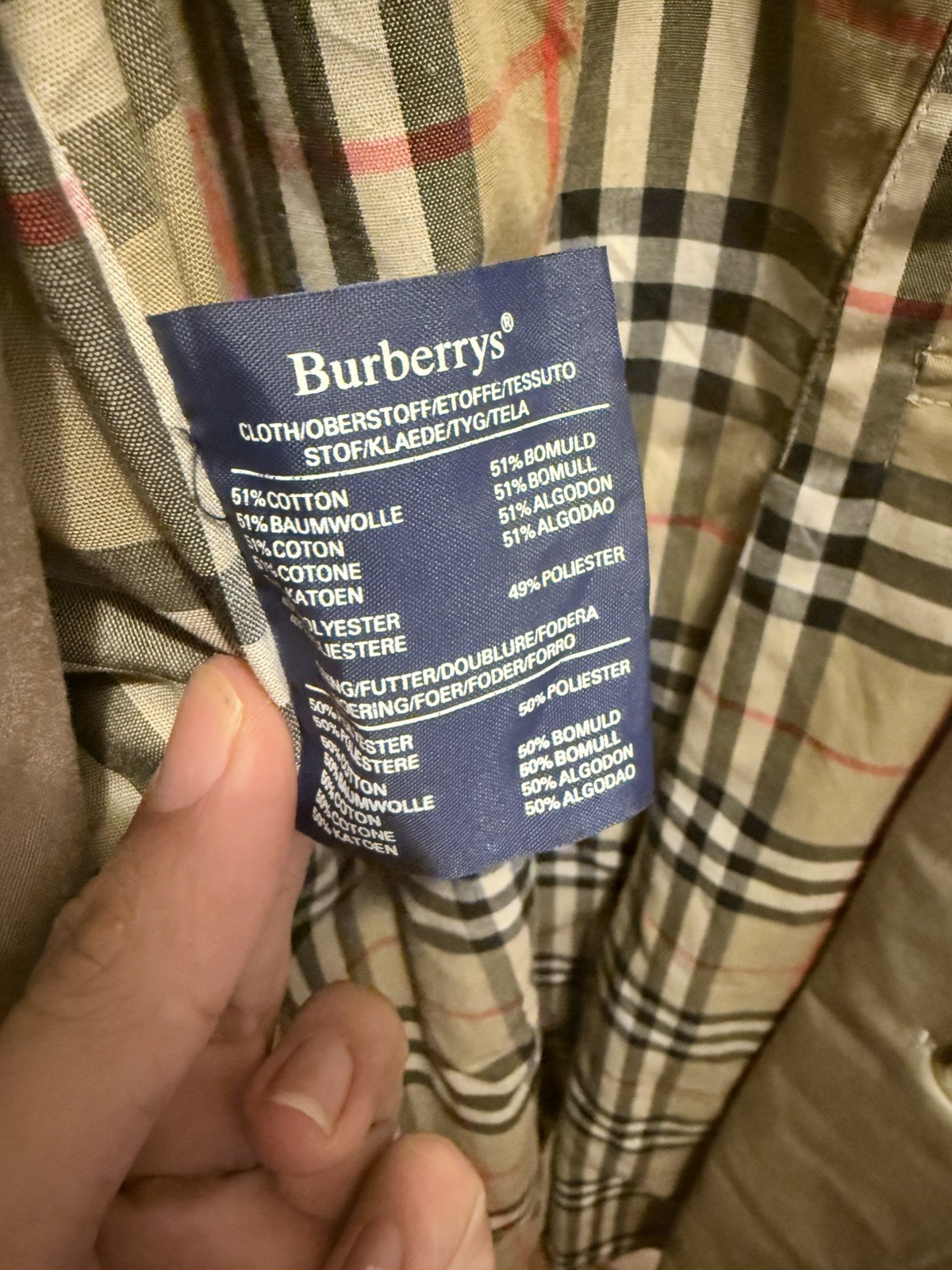 Vintage 90s Burberrys’ Double Breasted Belted Trench Coat Nova Check