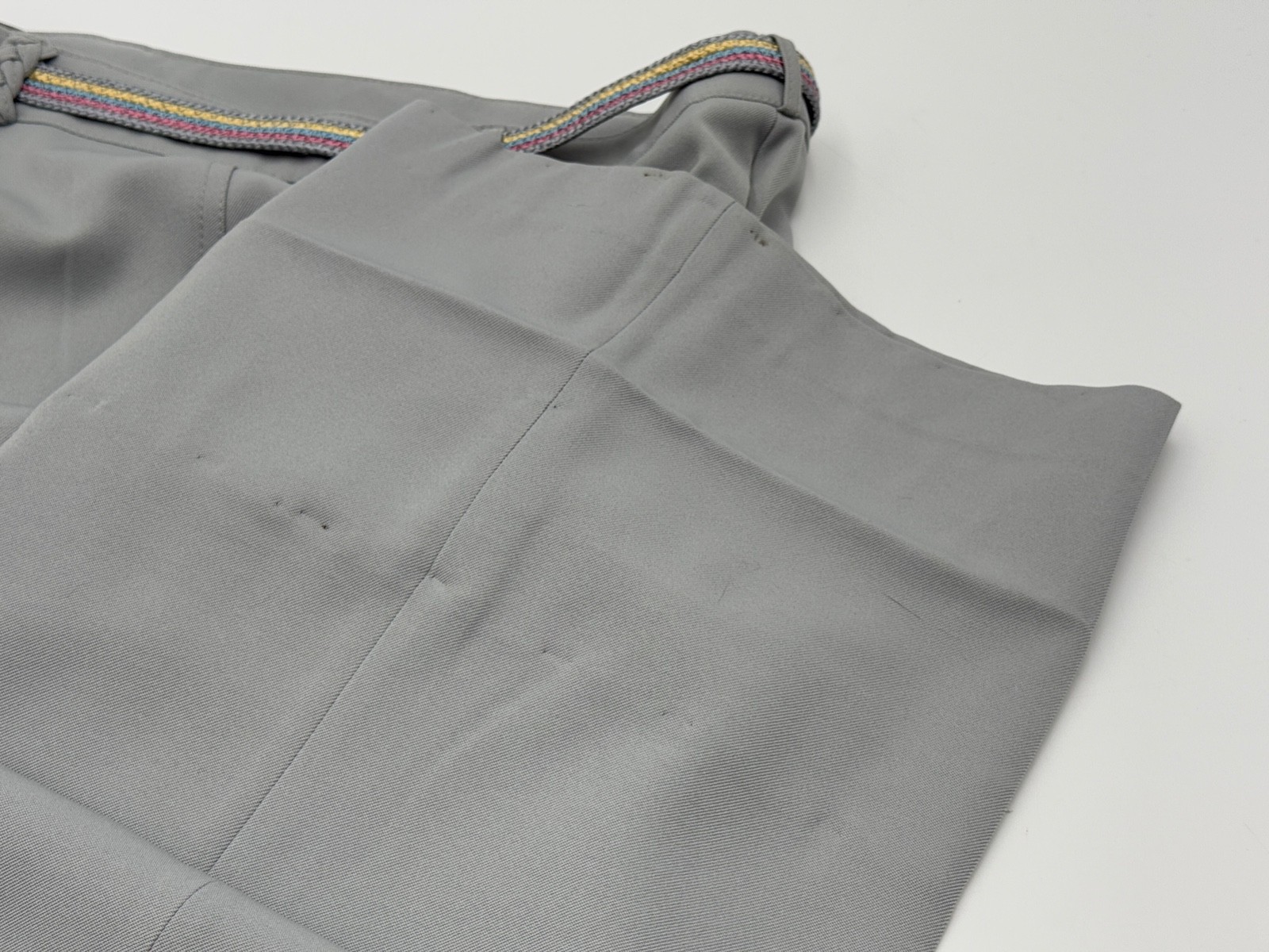 Vintage 1970s Womens Bell Bottom Dress Pants by Panther 15/16 Lt.Gray NOSWD
