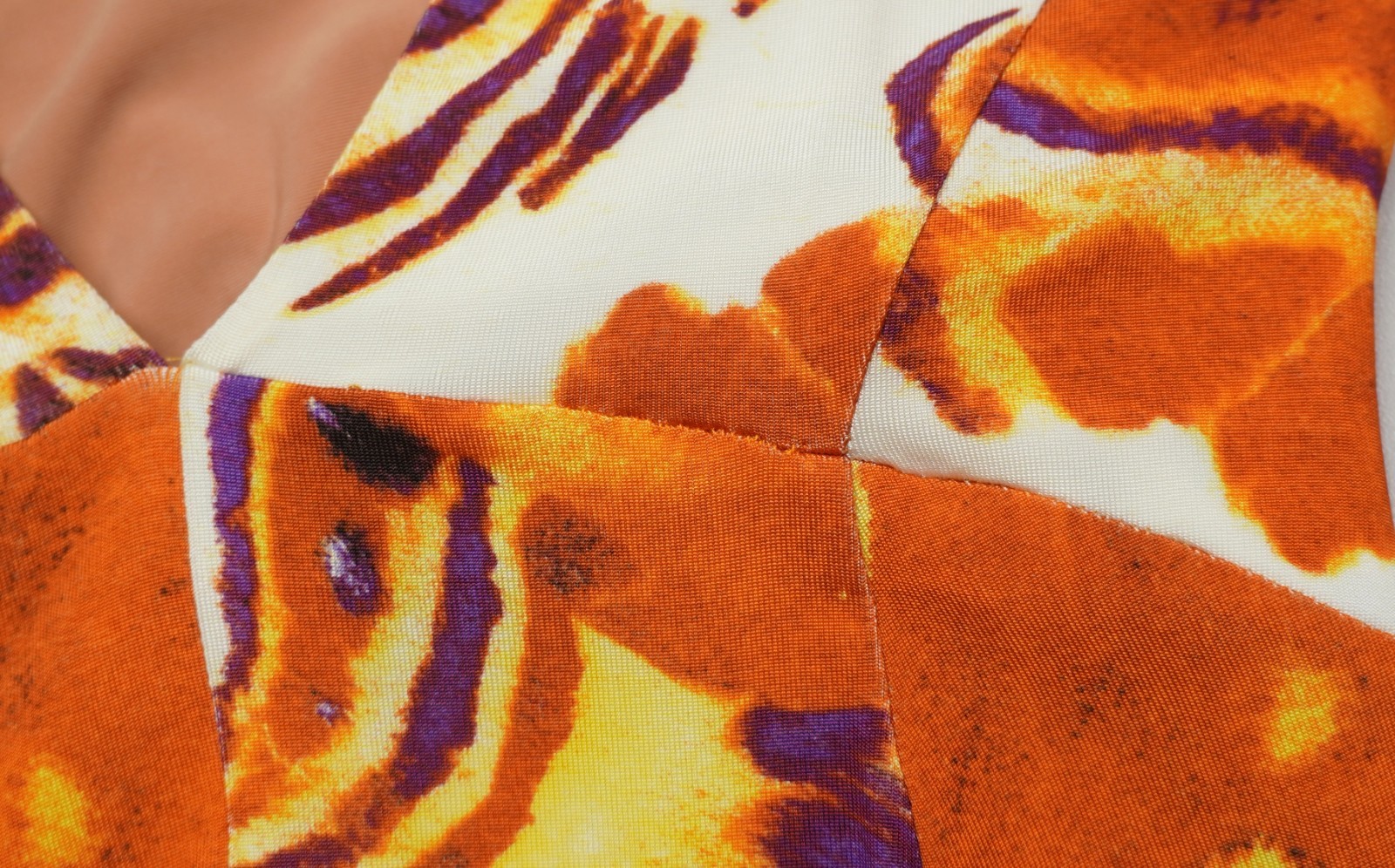 Vtg Just Cavalli Tiger Butterfly Knit Asymmetrical Midi Dress Size 42 Body Con