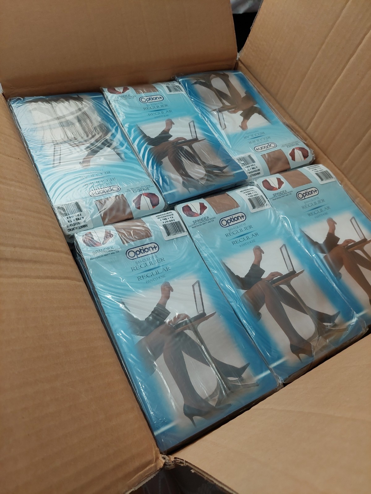 Vintage Pantyhose 144 Pair Option Color Beige and Neutral Size Tall BBN1