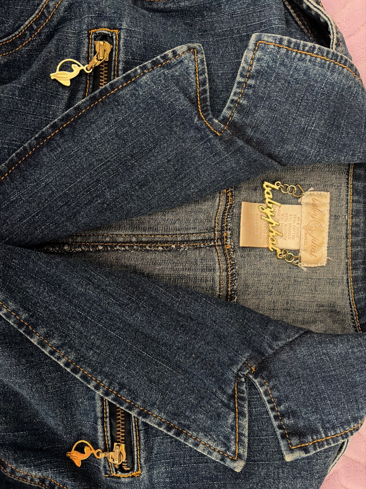 Vintage 90s Y2K Baby Phat Jean Co Denim Jean Jacket – Size S