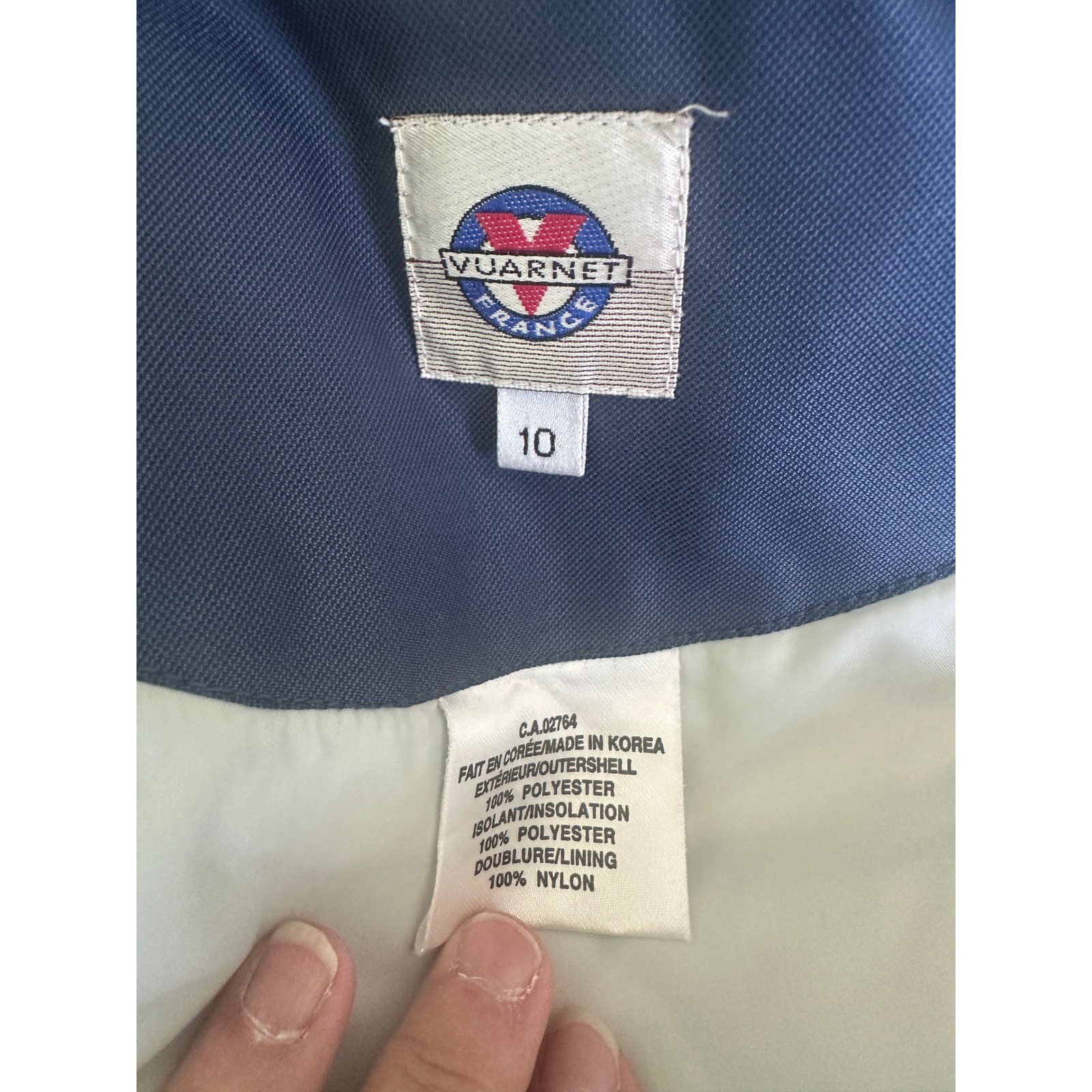Vtg Vuarnet Ski Suit Womens 10 2pc Jacket Pants Retro 90sInsulated Hooded