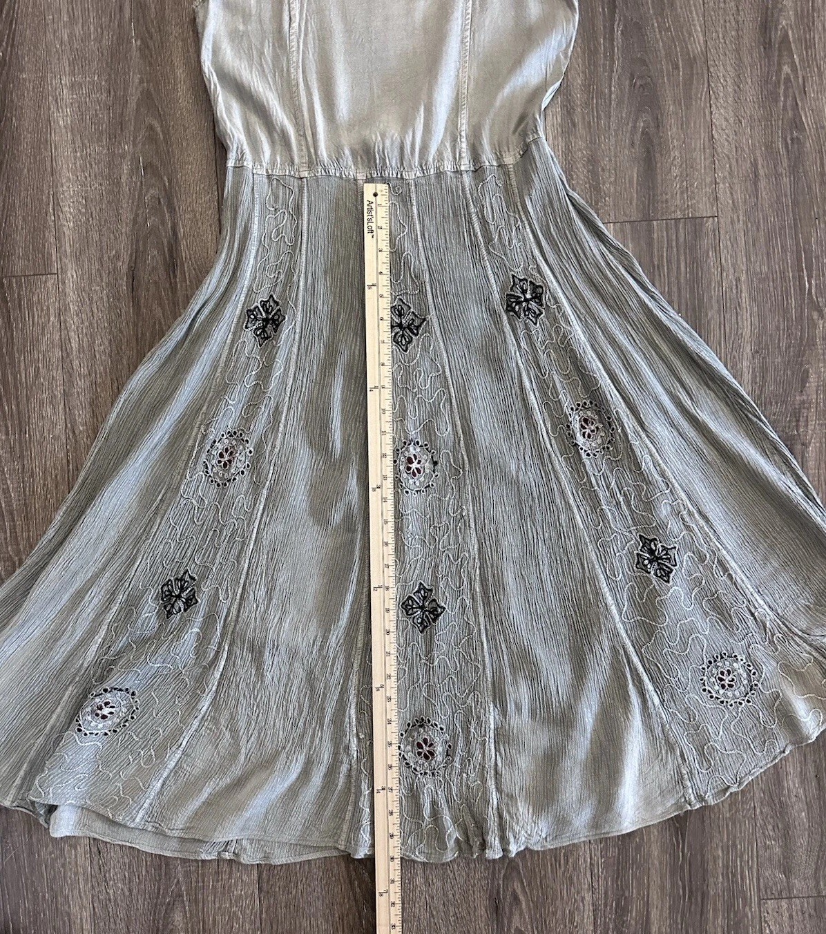 MPH Women’s S Dress Patchwork Hippie Maxi Cottagecore Earth Festival Boho 1990s