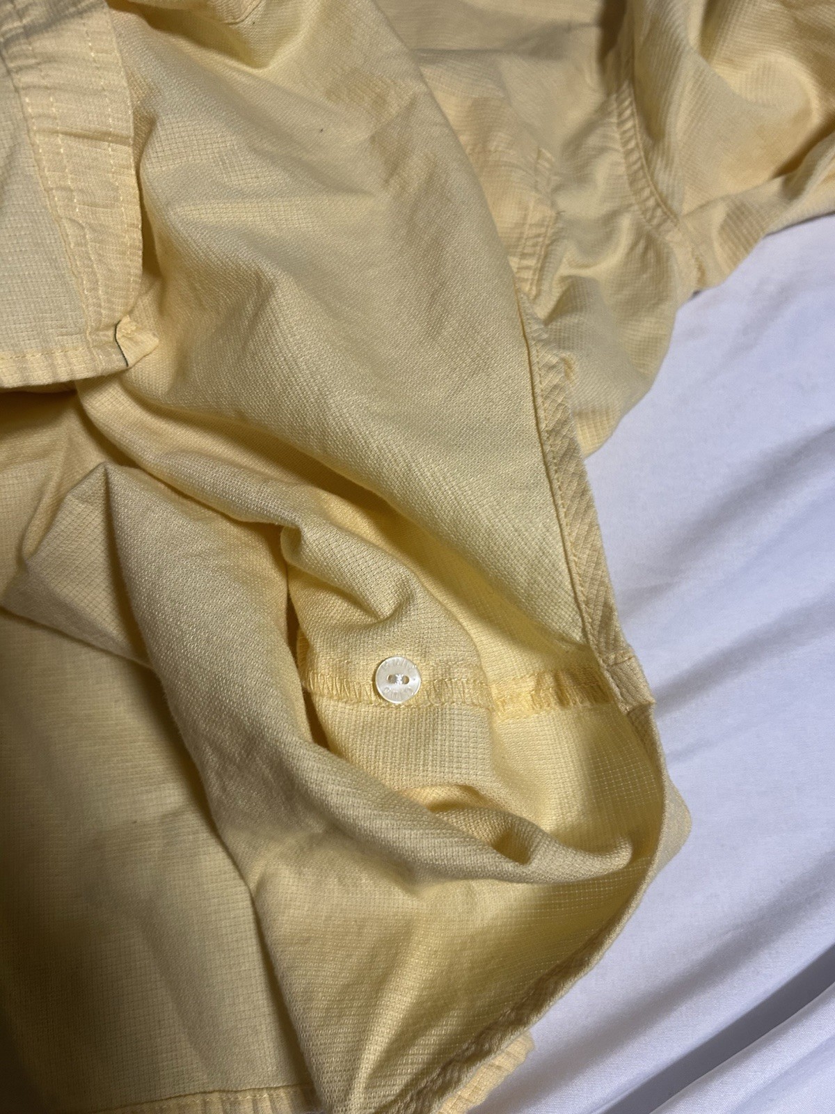 Vintage 80s Women’s Hunt Club Button Up Shirt Yellow Preppy Sz Medium 8/10