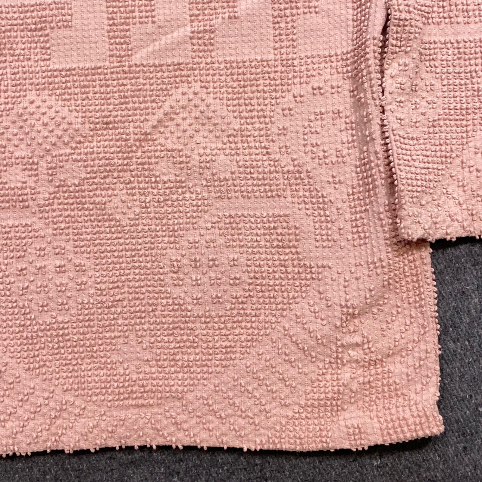 Painted Pony Vintage Chenille Top Sz L Womens Pink Boho Popcorn Southwestern USA