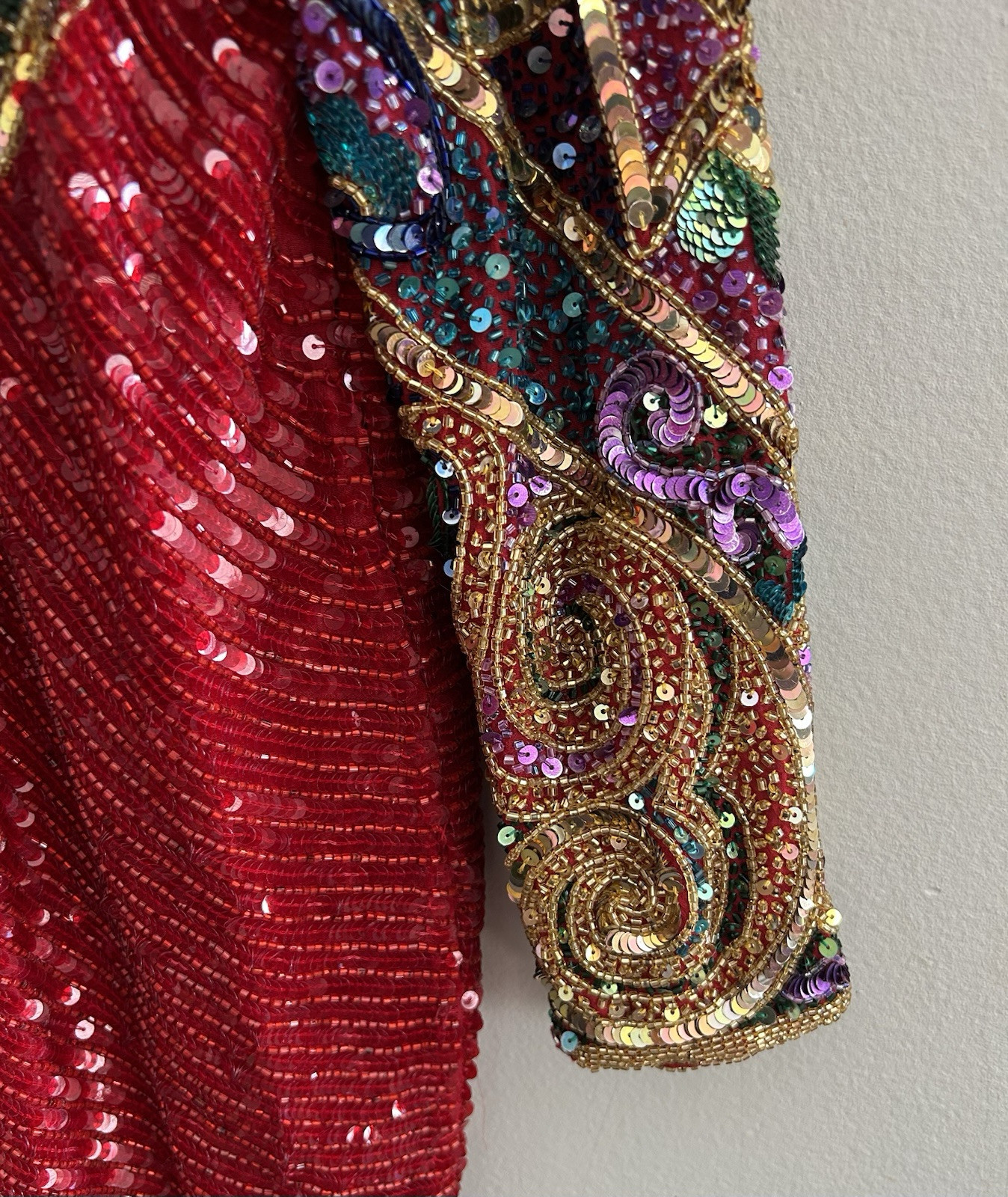 Rare Vintage 80’s Naeem Khan Riazee Nights Beaded Sequin Cocktail Dress Size 12