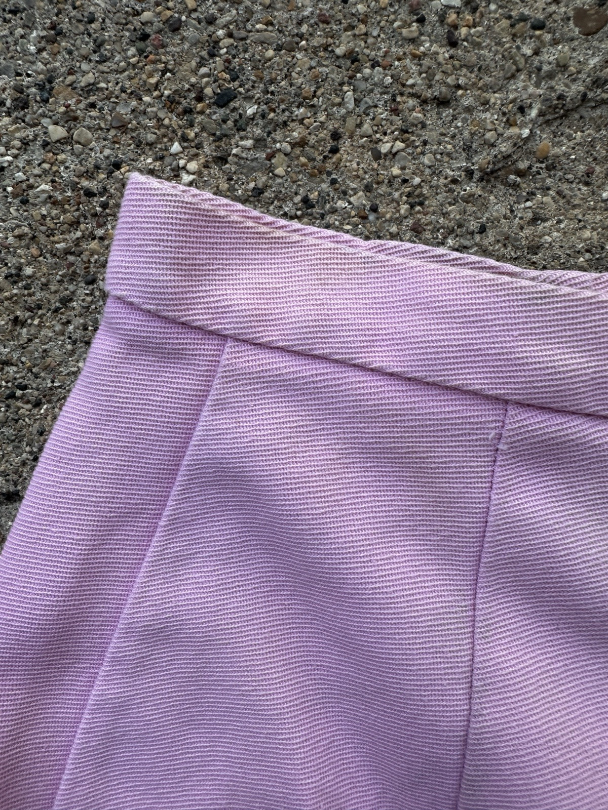 Vintage 1960s Pink Asymmetrical Skort Shorts Women’s XS S 25 26 Waist