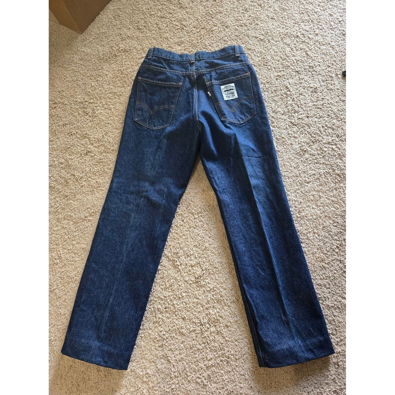 Vintage Womens Levi Strauss White Label Denim. Made In TX. Measured Size 6. Euc.