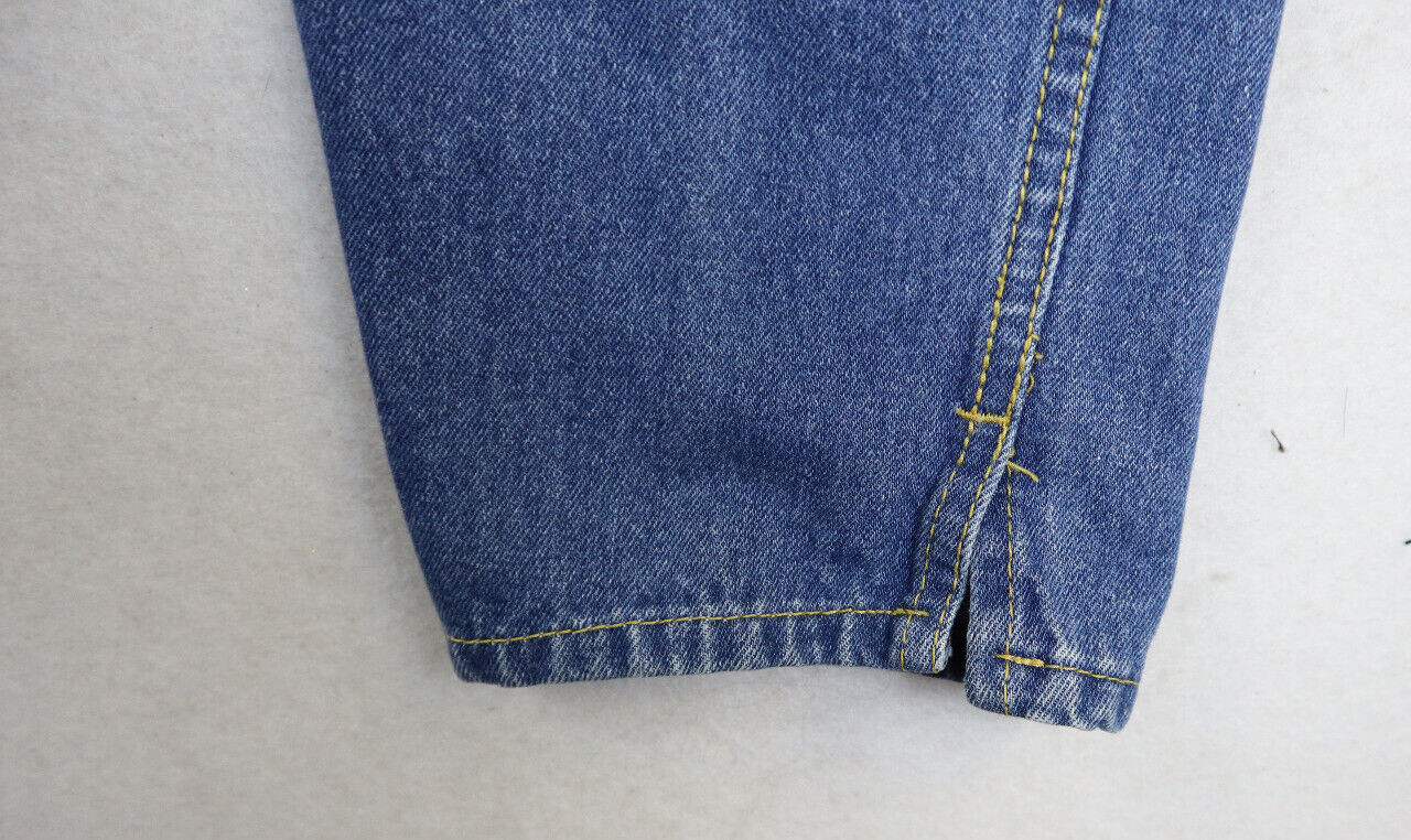 VINTAGE 80s WOMEN’S PLEATED HIGH RISE MEDIUM WASH JEANS – CLIPPER – SIZE 11/12