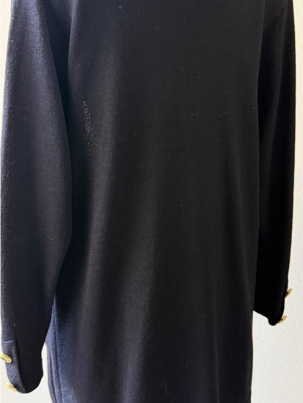 Vintage St John Black knite Cardigan