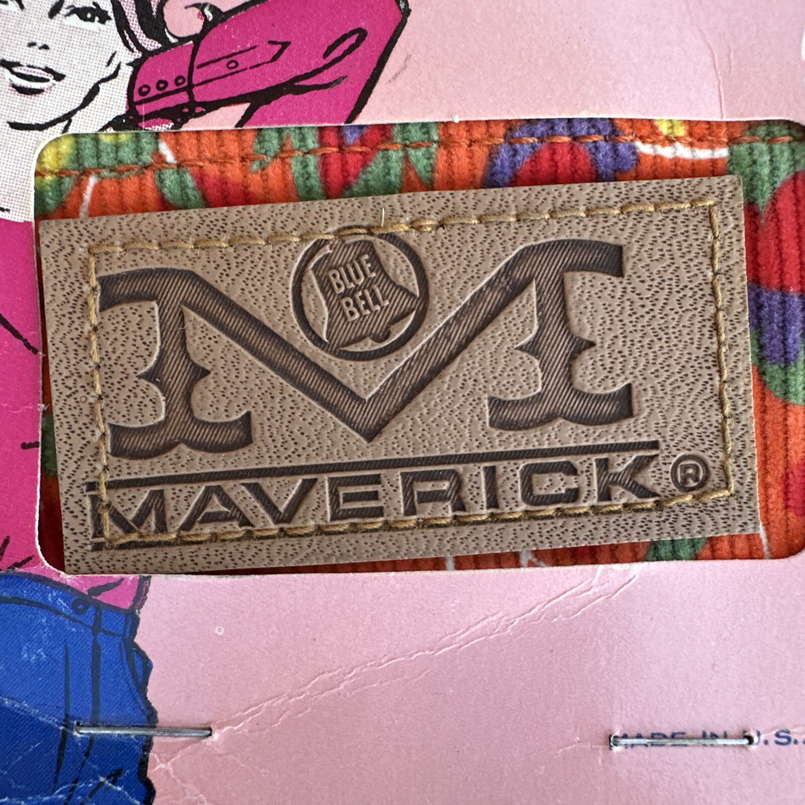 VTG NOS ‘70s Maverick Blue Bell Corduroy Hippie Mod Girls size 12 deadstock Tags
