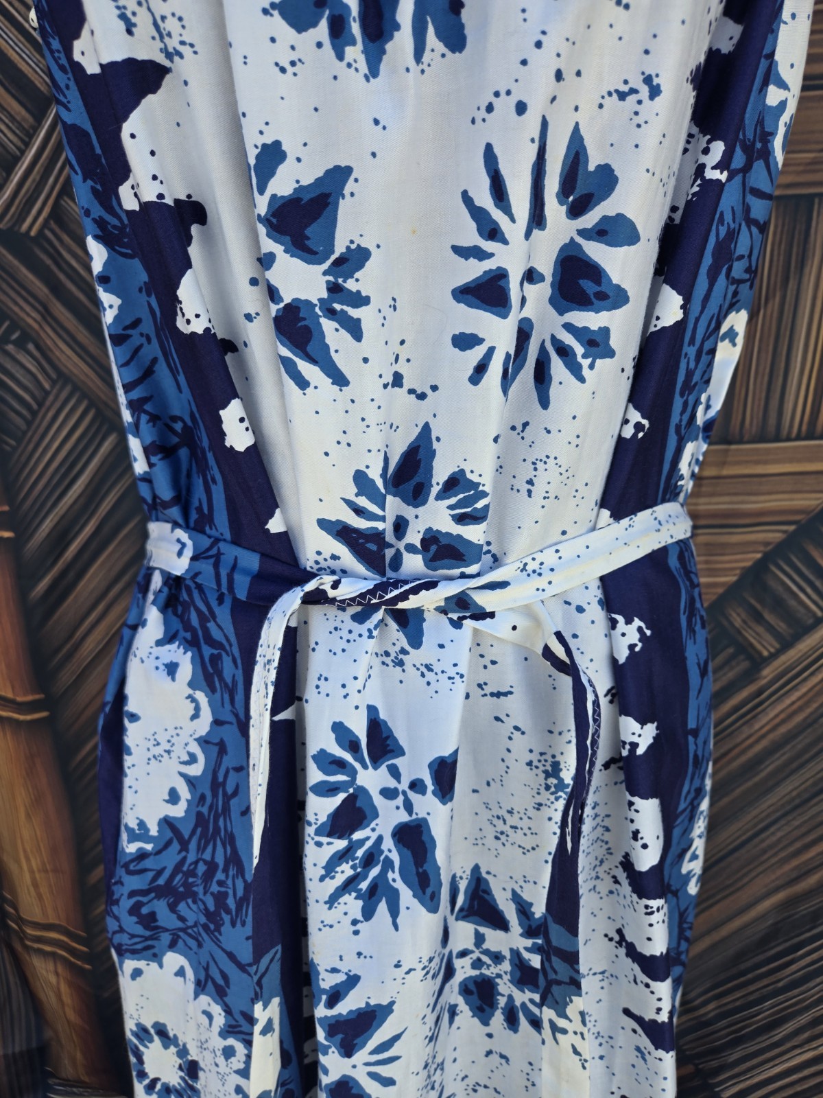 Vintage Waltah Clarke’s Hawaiian Aloha Maxi Dress 6010