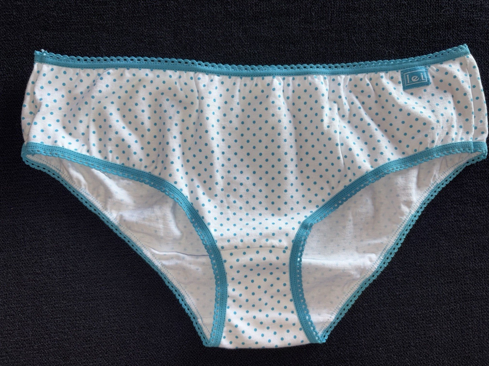 L.E.I LEI Y2K Panties L Brief Polka Dot Hipster Bikini Underwear Early 2000’s