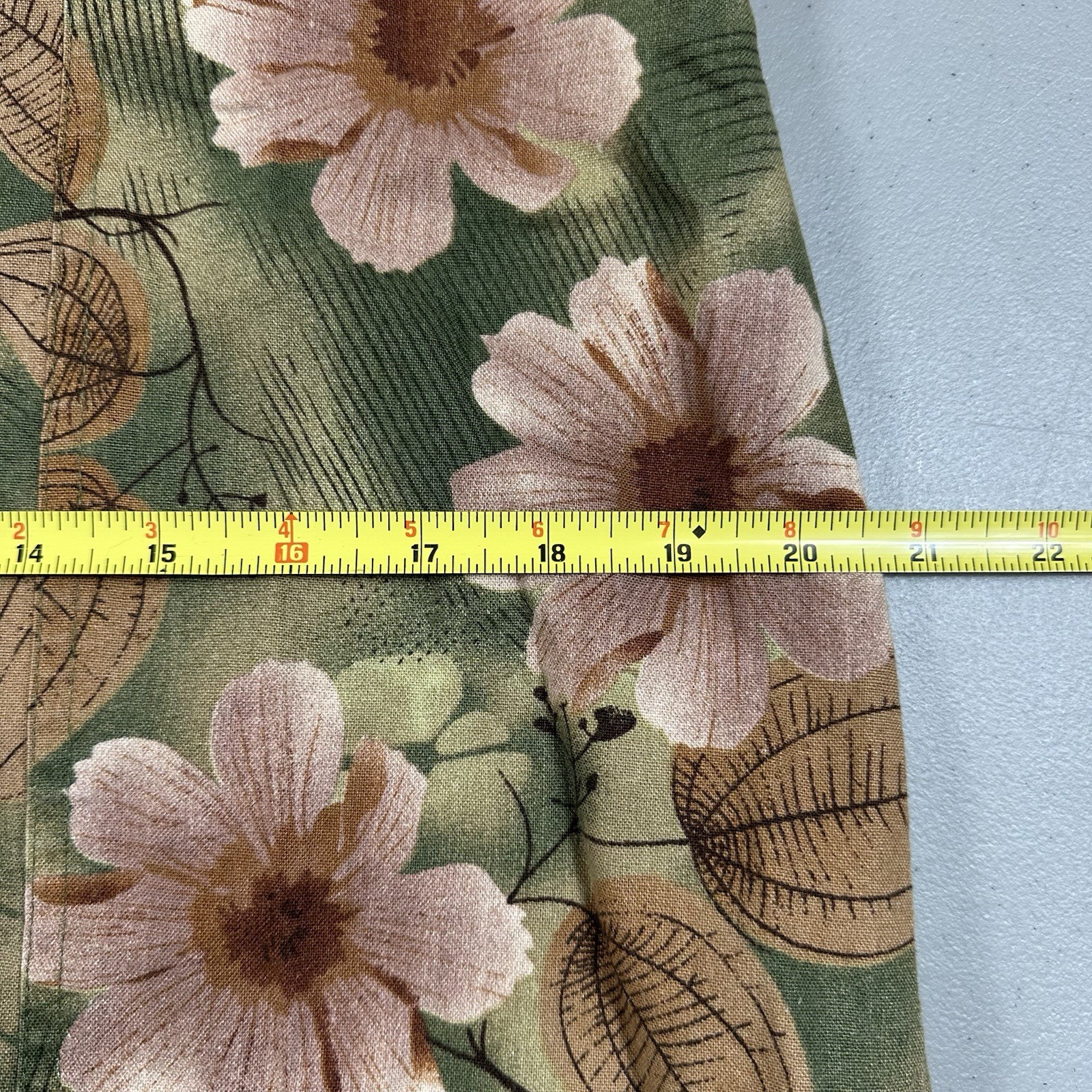 Vintage 90s Bill Blass Dress M/L Flower Midi Maxi Button Front Linen
