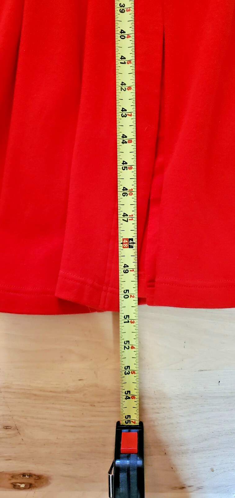 Vintage 1980s Christmas Red Dress Long 100% Cotton Sz 10 Silver Button Ann Tjian